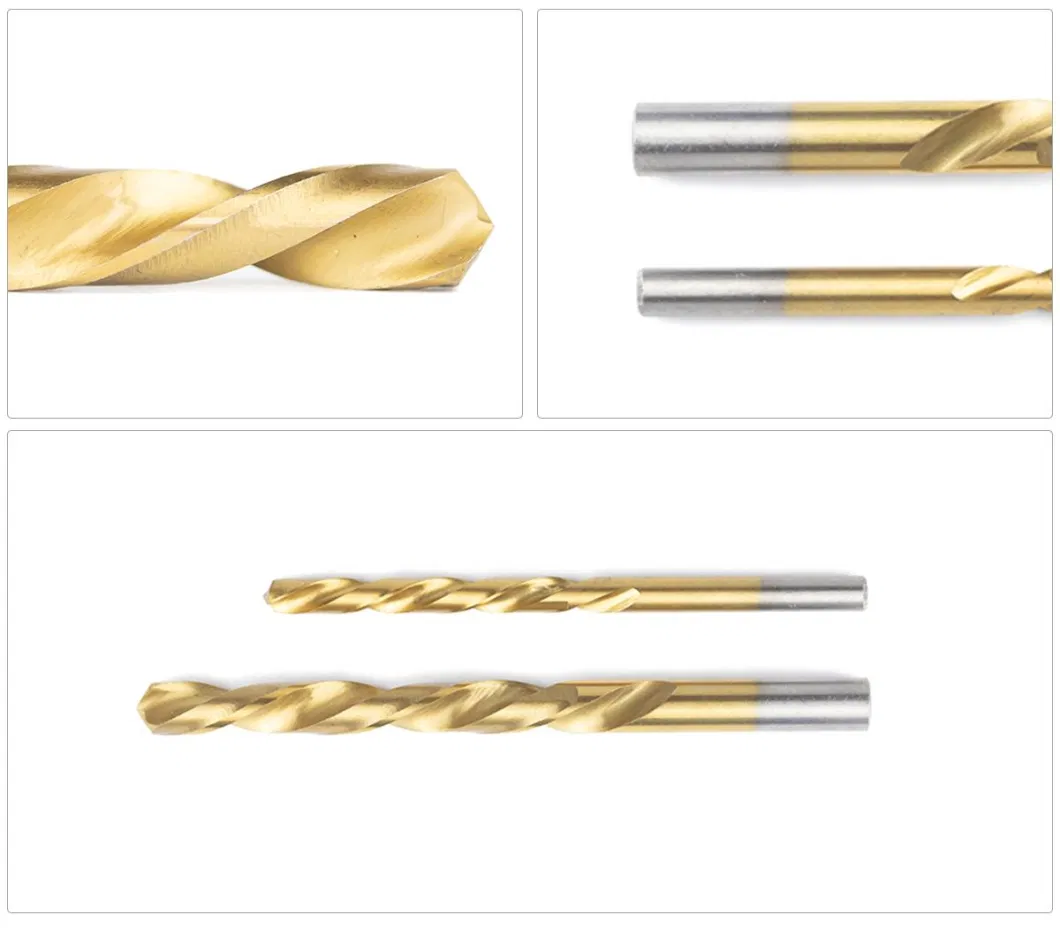 HSS Fully Ground Left Hand Titanium Coated Twist Drill Bits